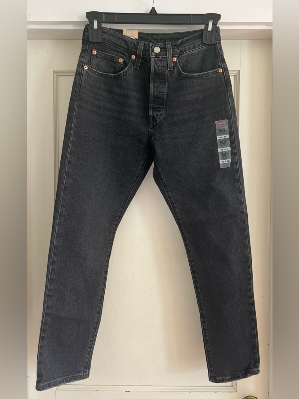 Levi's 501 Women's Skinny Jeans in Black Size 26 NWT